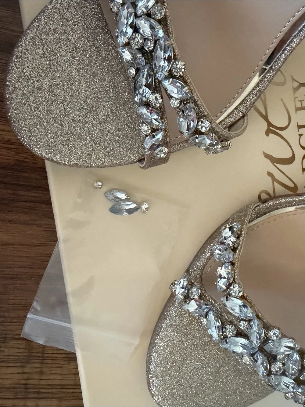 Dustyn Ankle Strap Sandal Jewel Badgley Mischka Collection